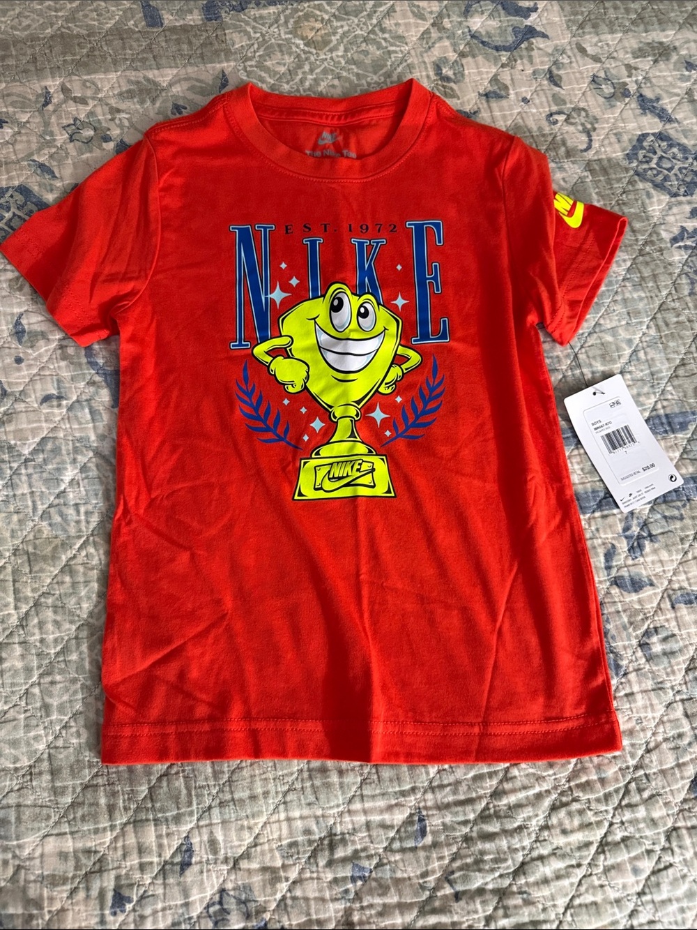 Nike Bright Red Kids' Trophy Graphic Tee